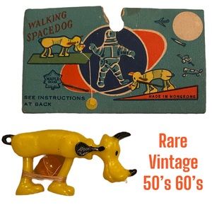 Vintage Toys Walking Space Dog Maple Pluto Hong Kong Rare 50s 60s Antique Toys